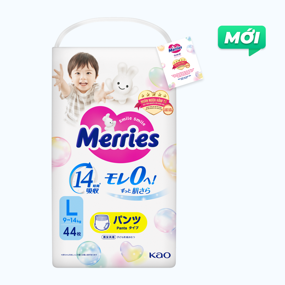 Merries Tã Quần Size L 44 miếng