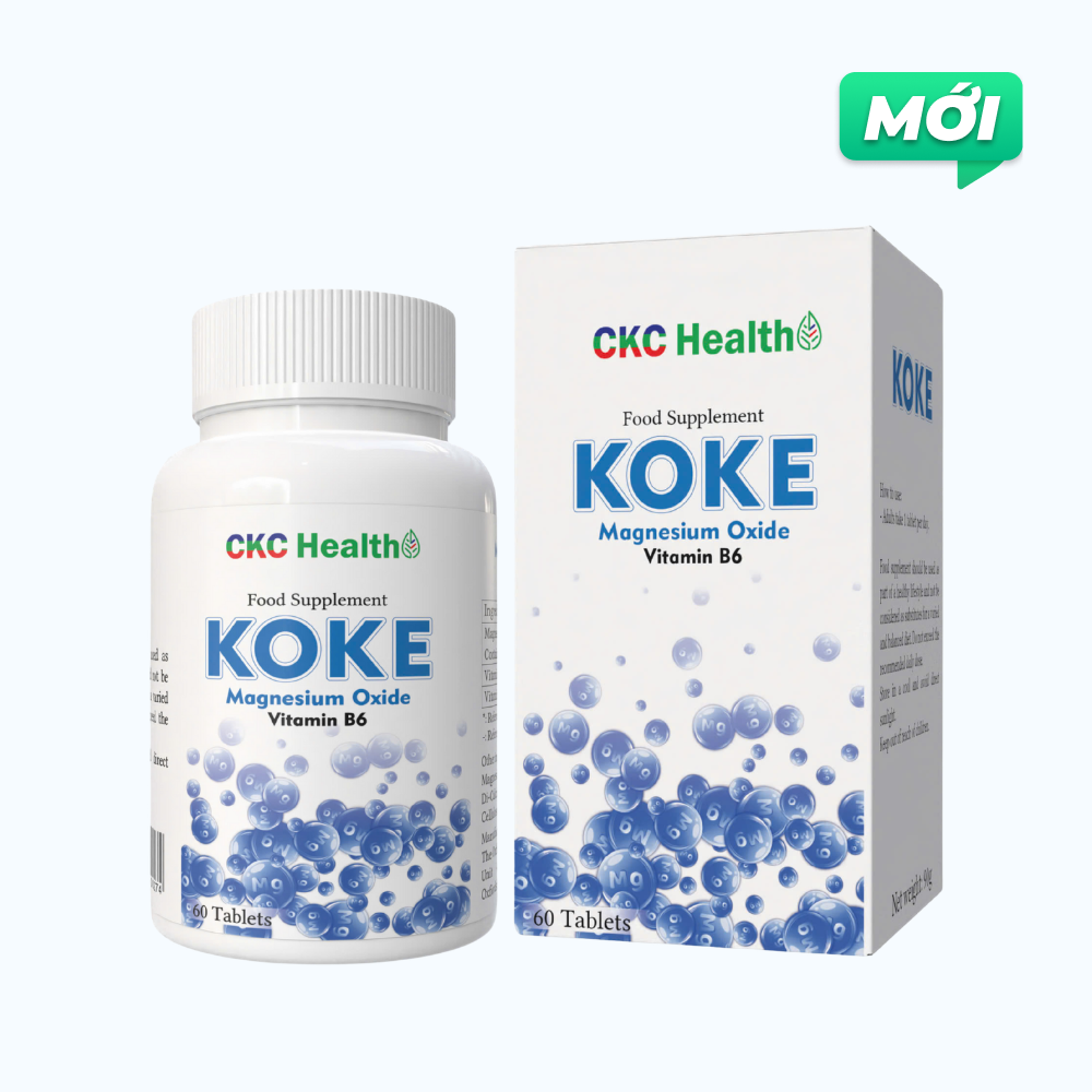 Thực phẩm bảo vệ sức khoẻ Koke Bổ Sung Magie (Hộp 60 Viên)