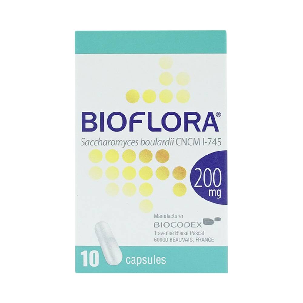 Thuốc Bioflora 200mg ngăn ngừa và điều trị tiêu chảy (hộp 10 viên)