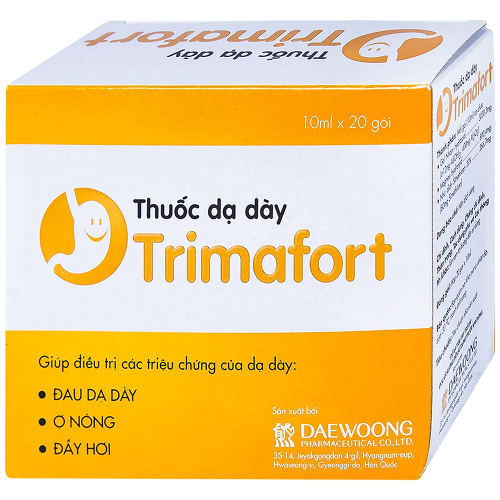 Thuốc dạ dày Trimafort (20 gói x 10ml) điều trị đau dạ dày, ợ nóng, đầy hơi