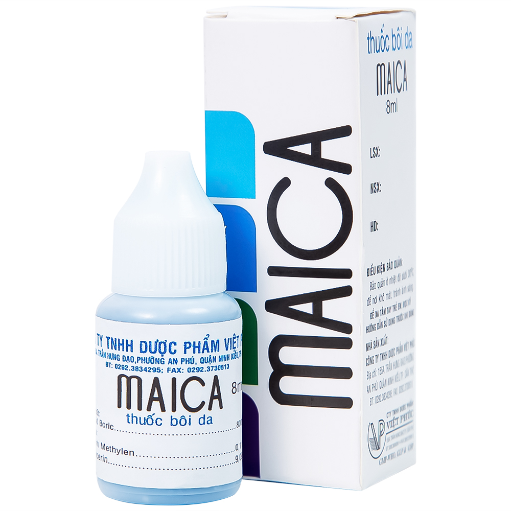 Thuốc bôi da Maica điều trị nhiễm trùng da, nấm da (Hộp 1 lọ x 8ml)