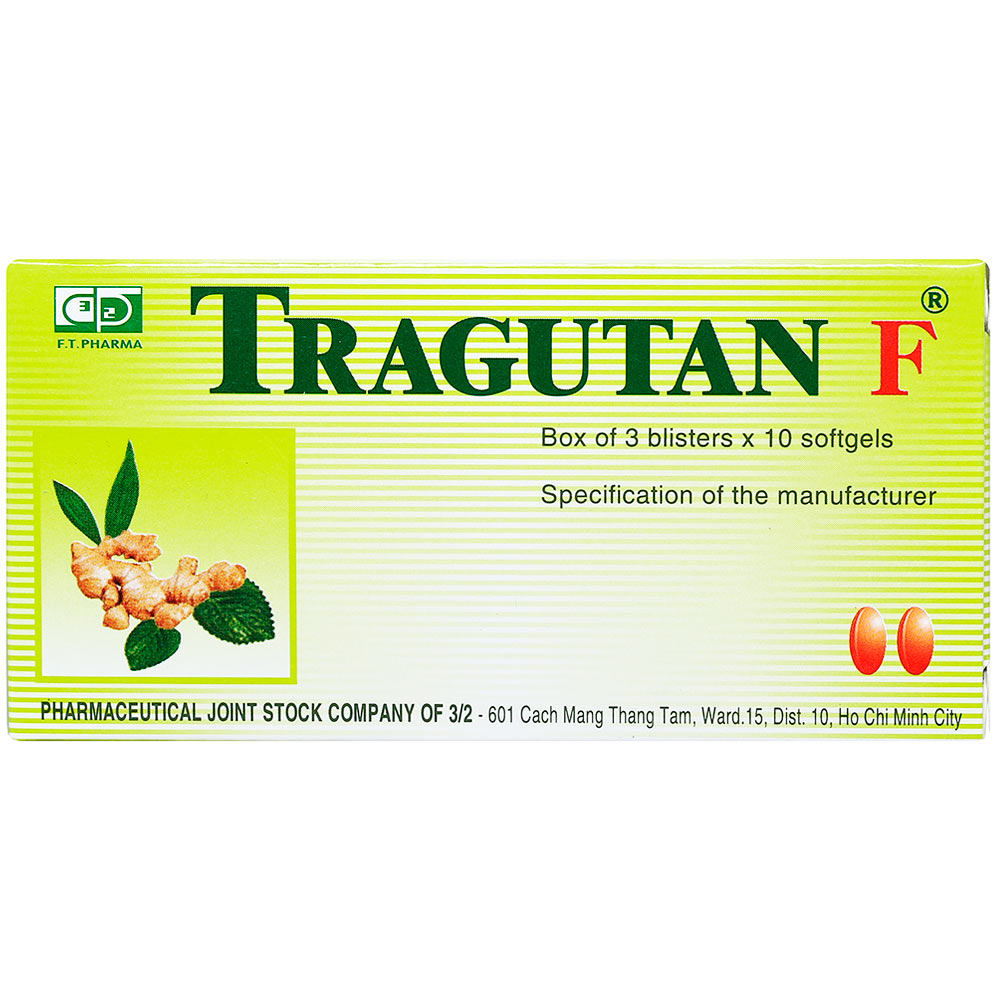 Thuốc Tragutan Fort sát khuẩn đường hô hấp, giảm ho, viêm họng (3 vỉ x 10 viên)