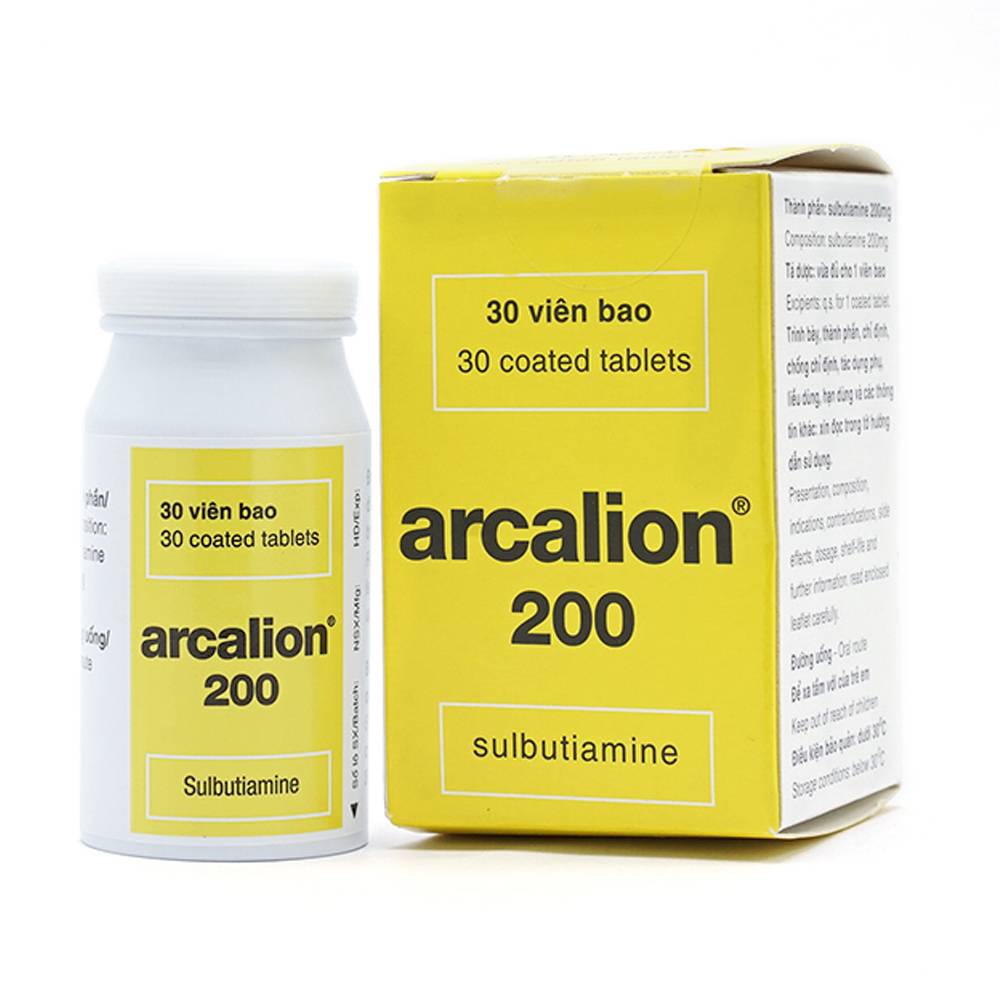 Arcalion 200mg điều trị các giai đoạn mệt mõi tạm thời (chai 30 viên)