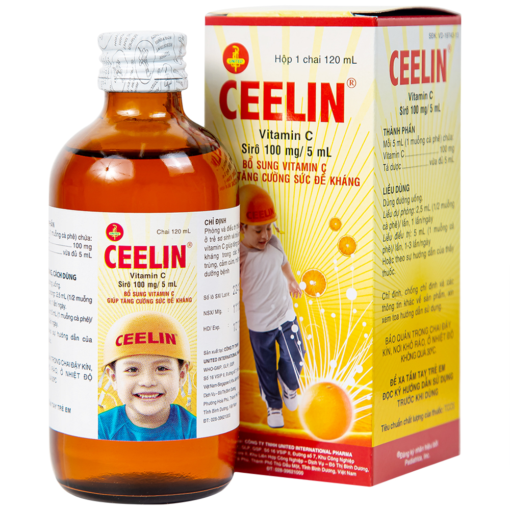 Siro Ceelin phòng và trị thiếu vitamin C (chai 120ml)