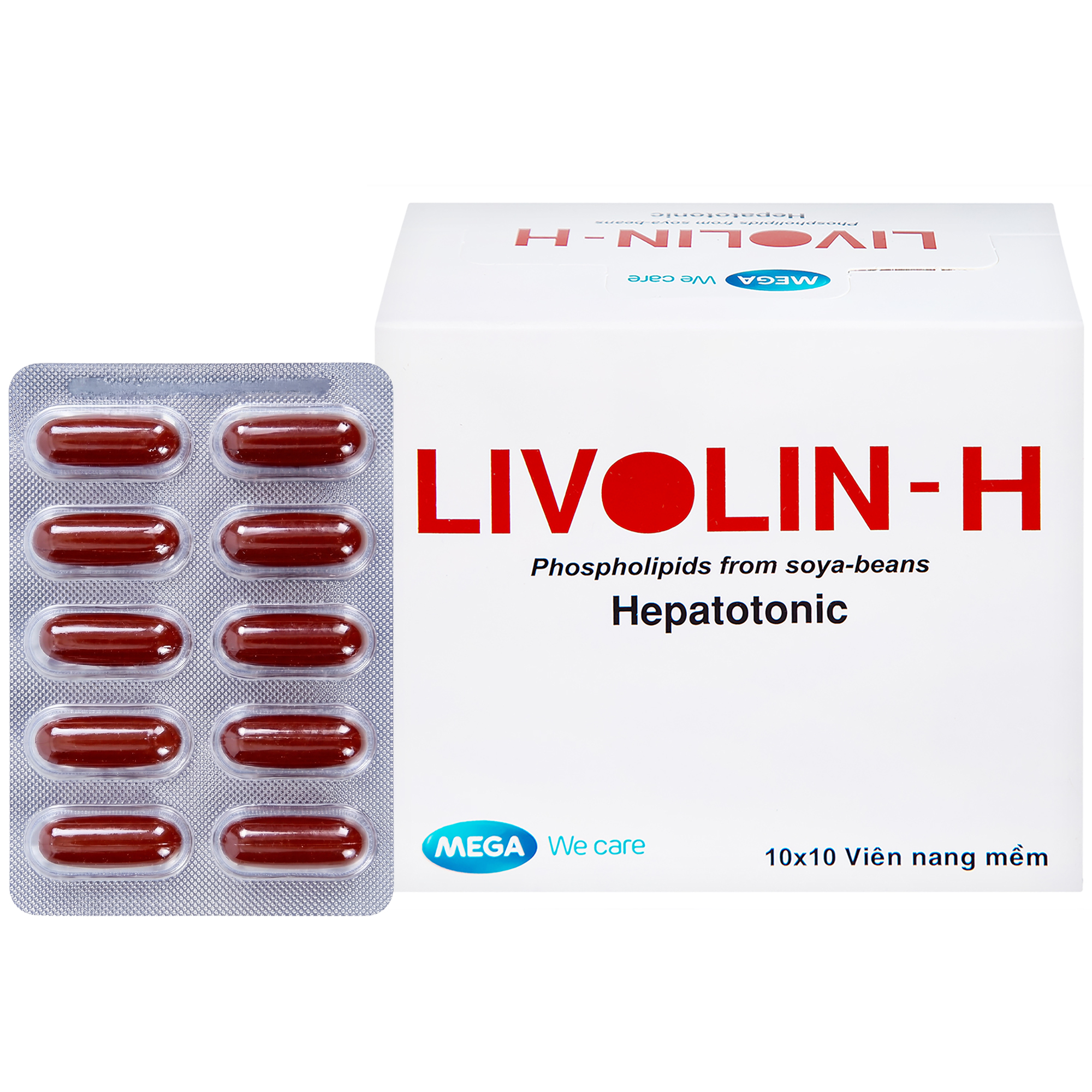 Thuốc Livolin-H trị viêm gan, xơ gan (10 vỉ x 10 viên)