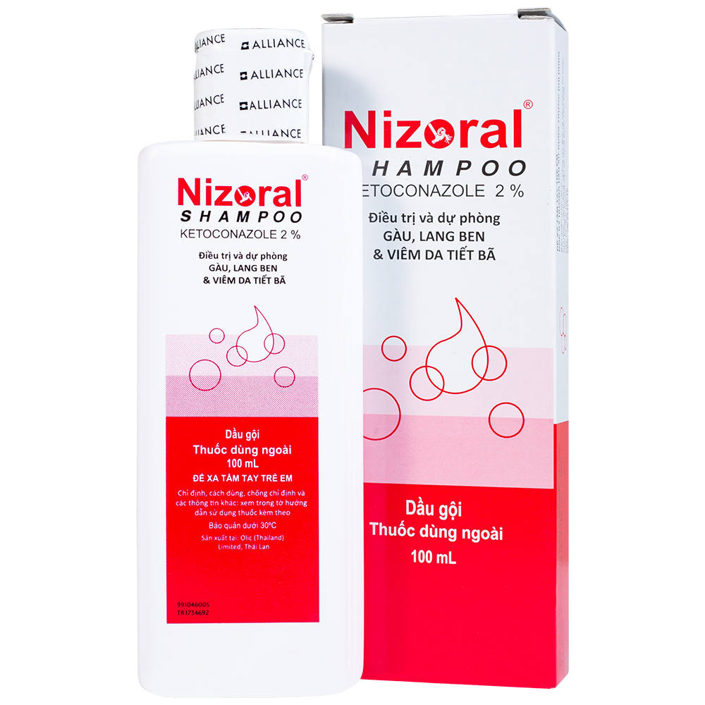 Dầu gội Nizoral Shampoo 2% điều trị và dự phòng gàu, ngứa da đầu (chai 100ml)
