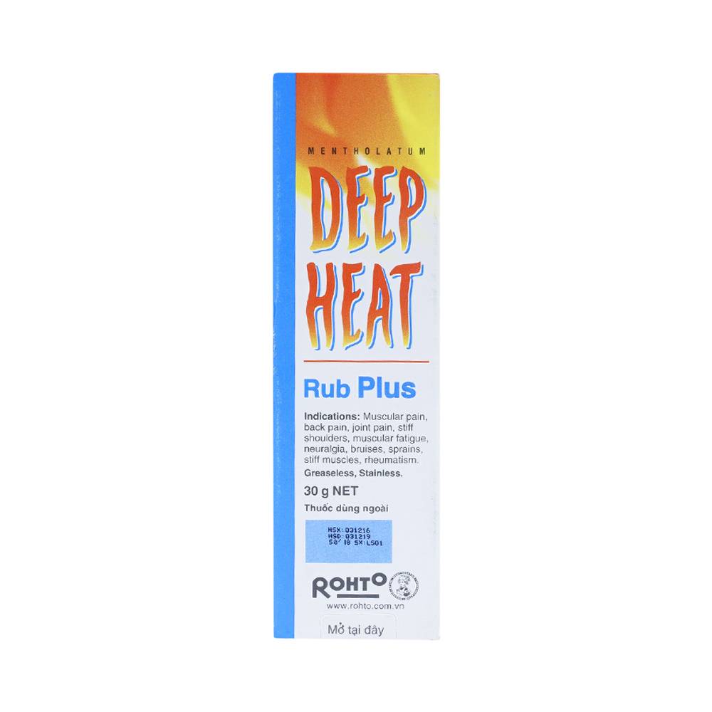 Deep Heat thuốc bôi kháng viêm, giúp giảm đau cơ (tuýp 30g)