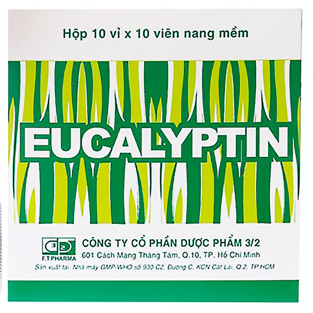 Thuốc Eucalyptin hỗ trợ sát trùng hô hấp (10 vỉ x 10 viên)