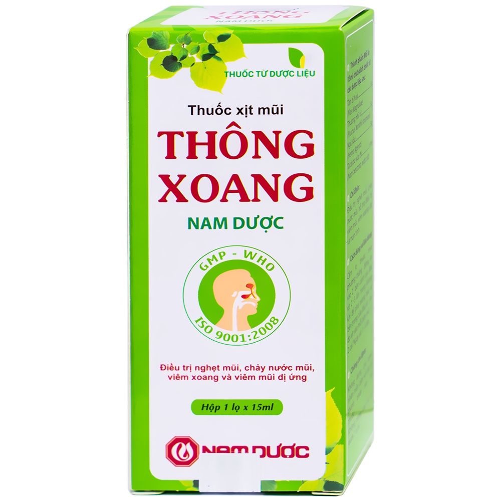 Thuốc xịt mũi Thông Xoang Nam Dược (chai 15ml) điều trị viêm xoang, nghẹt mũi