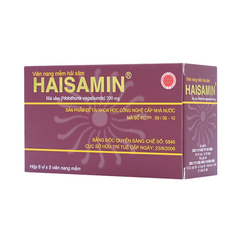 Thuốc Haisamin 200mg tăng cường sinh lực (6 vỉ x 5 viên)