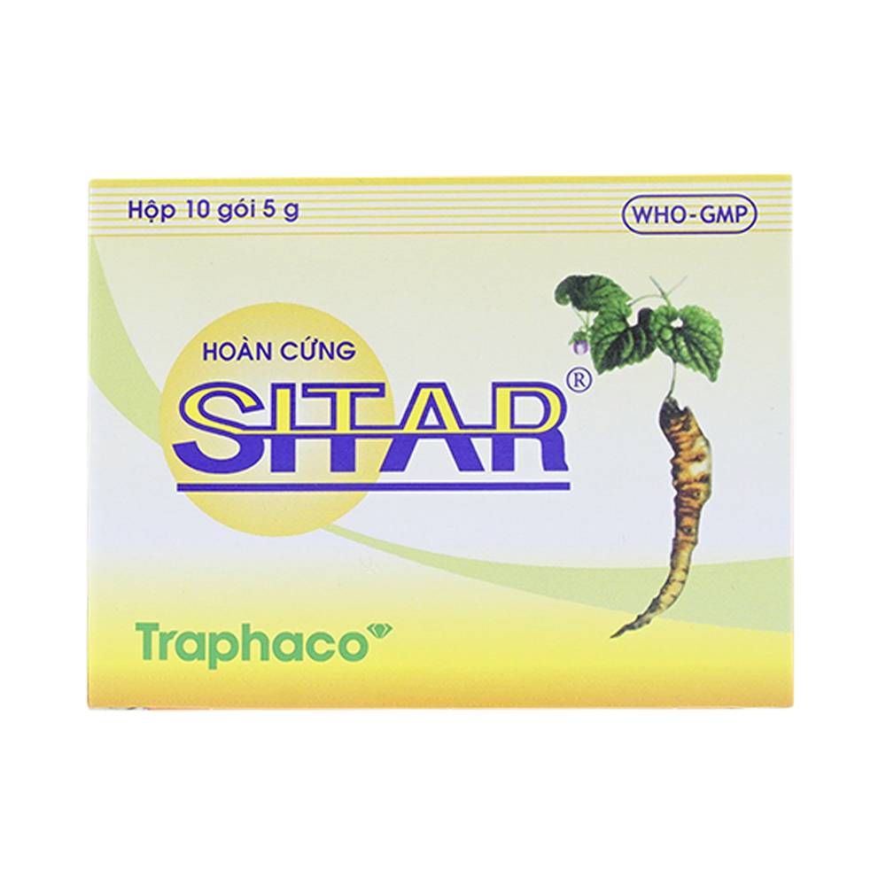 Viên hoàn cứng Sitar Traphaco hỗ trợ điều trị trĩ nội, trĩ ngoại, chán ăn, trướng bụng (10 gói x 5g)
