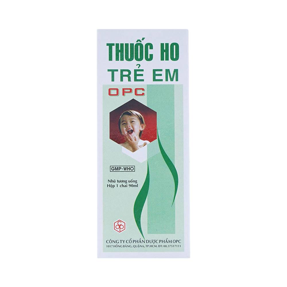 Thuốc ho trẻ em OPC điều trị viêm nhiễm đường hô hấp, ho gió, ho cảm, ho có đàm