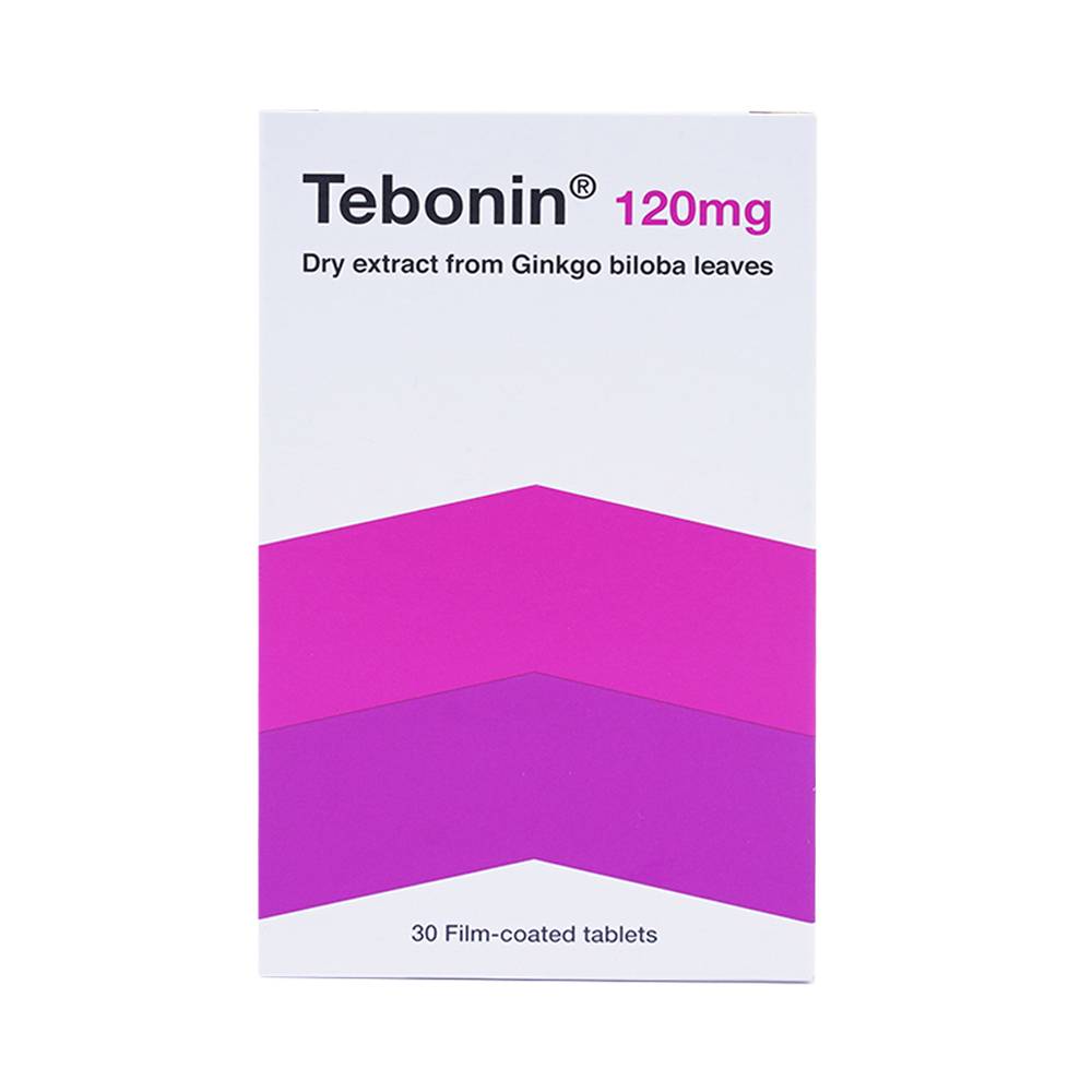 Thuốc Tebonin 120mg điều trị rối loạn tuần hoàn máu não (2 vỉ x 15 viên)
