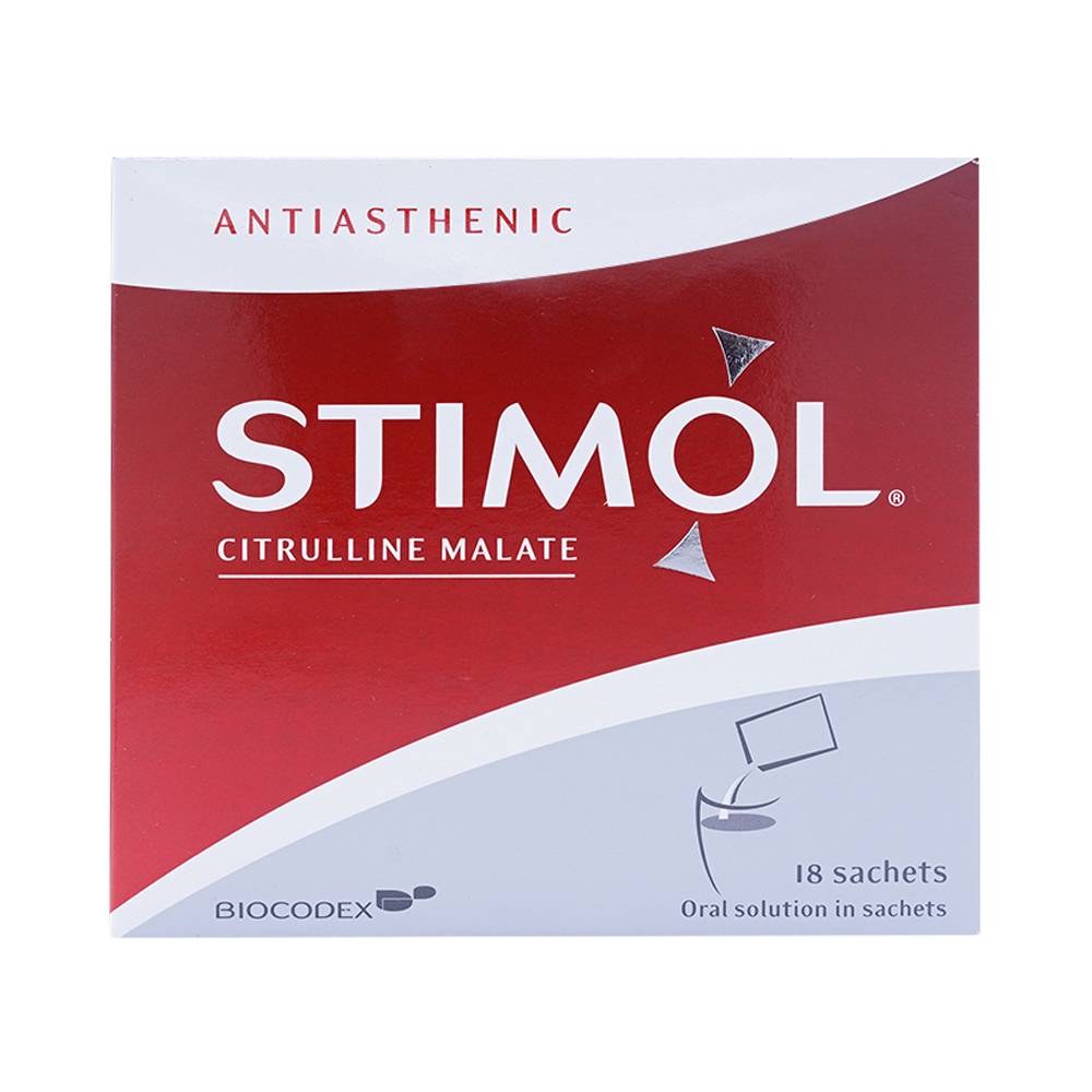 Siro Stimol Biocodex dùng trong các trường hợp mệt mỏi (chai 18 gói)