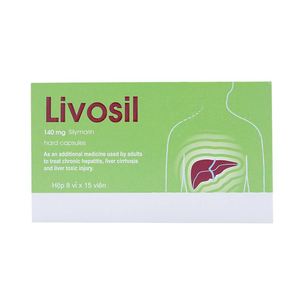 Thuốc Livosil 140mg hỗ trợ điều trị các bệnh về gan (8 vỉ x 15 viên)