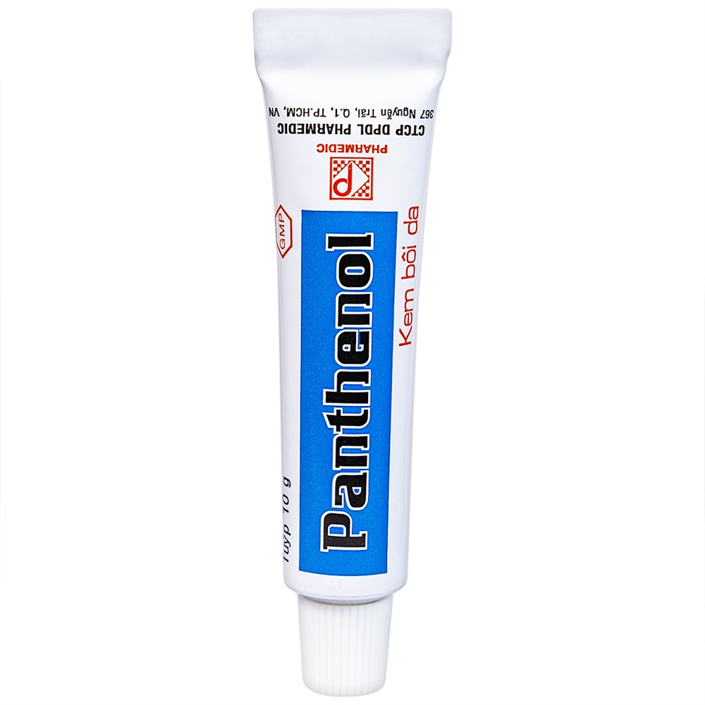 Kem bôi ngoài da Panthenol điều trị tổn thương da, bỏng nhẹ, nứt da chân, nứt đầu vú (tuýp 10g)