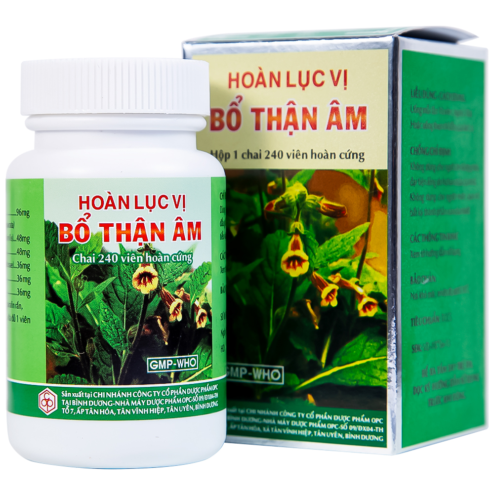 Viên Hoàn Lục Vị Bổ Thận Âm điều trị các bệnh đường huyết kém (chai 240 viên)