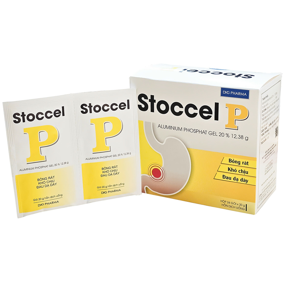 Hỗn dịch uống Stoccel P điều trị viêm loét dạ dày (hộp 24 gói)