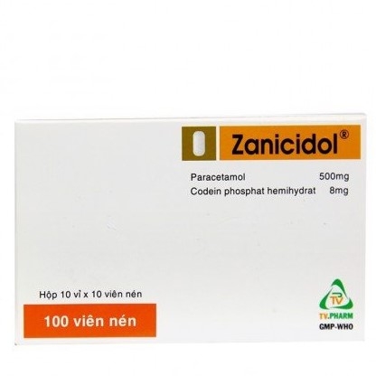 Thuốc Zanicidol điều trị các triệu chứng đau nhức (10 vỉ x 10 viên)