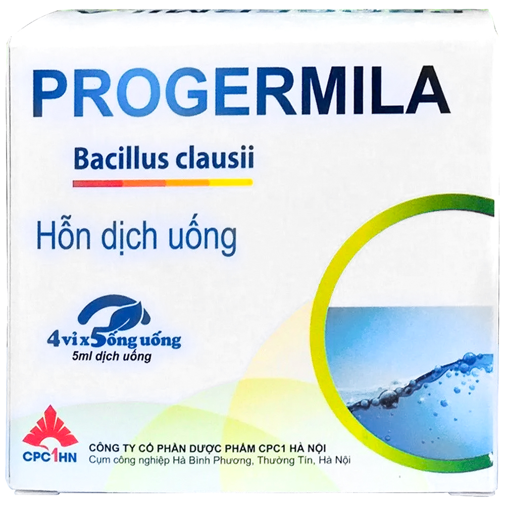 Hỗn dịch uống Progermila cân bằng hệ vi sinh đường ruột (hộp 20 ống)