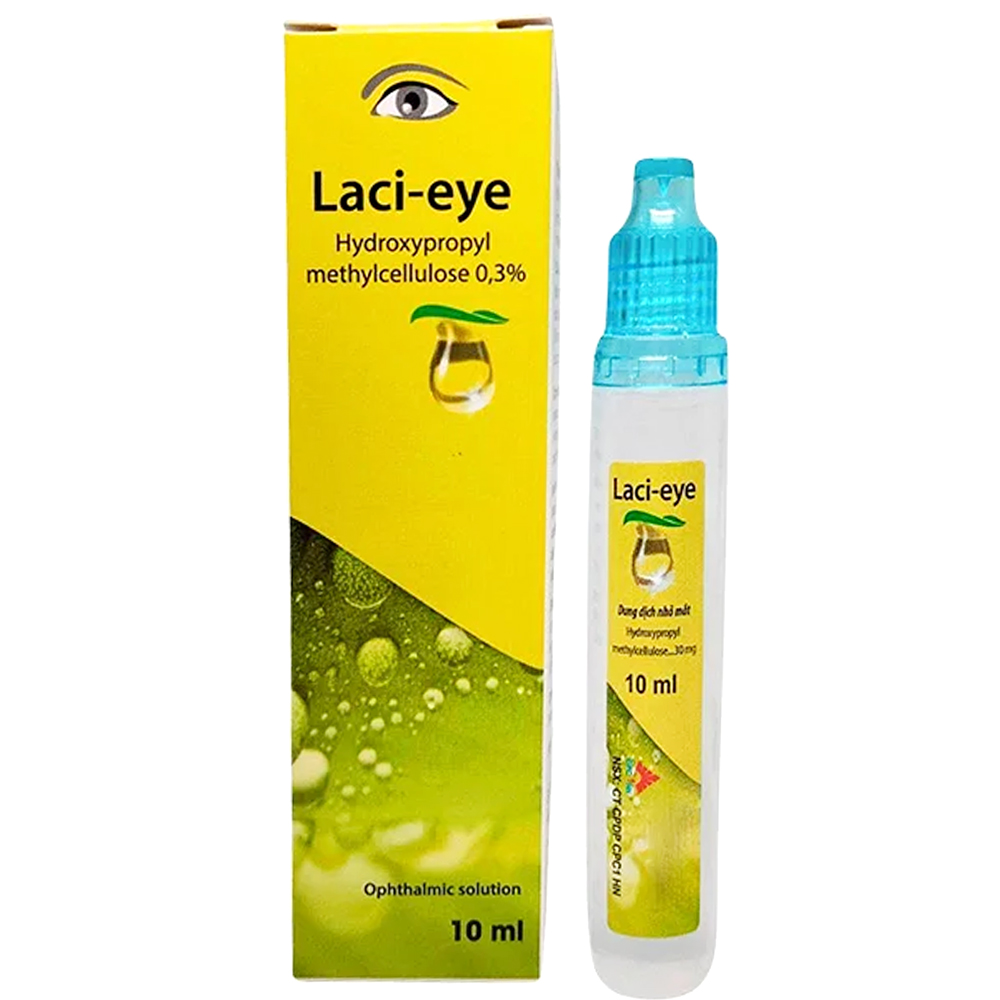 Thuốc Laci-eye 0.3% làm dịu các cảm giác khô mắt, cay, ngứa, cộm (Chai 10ml)