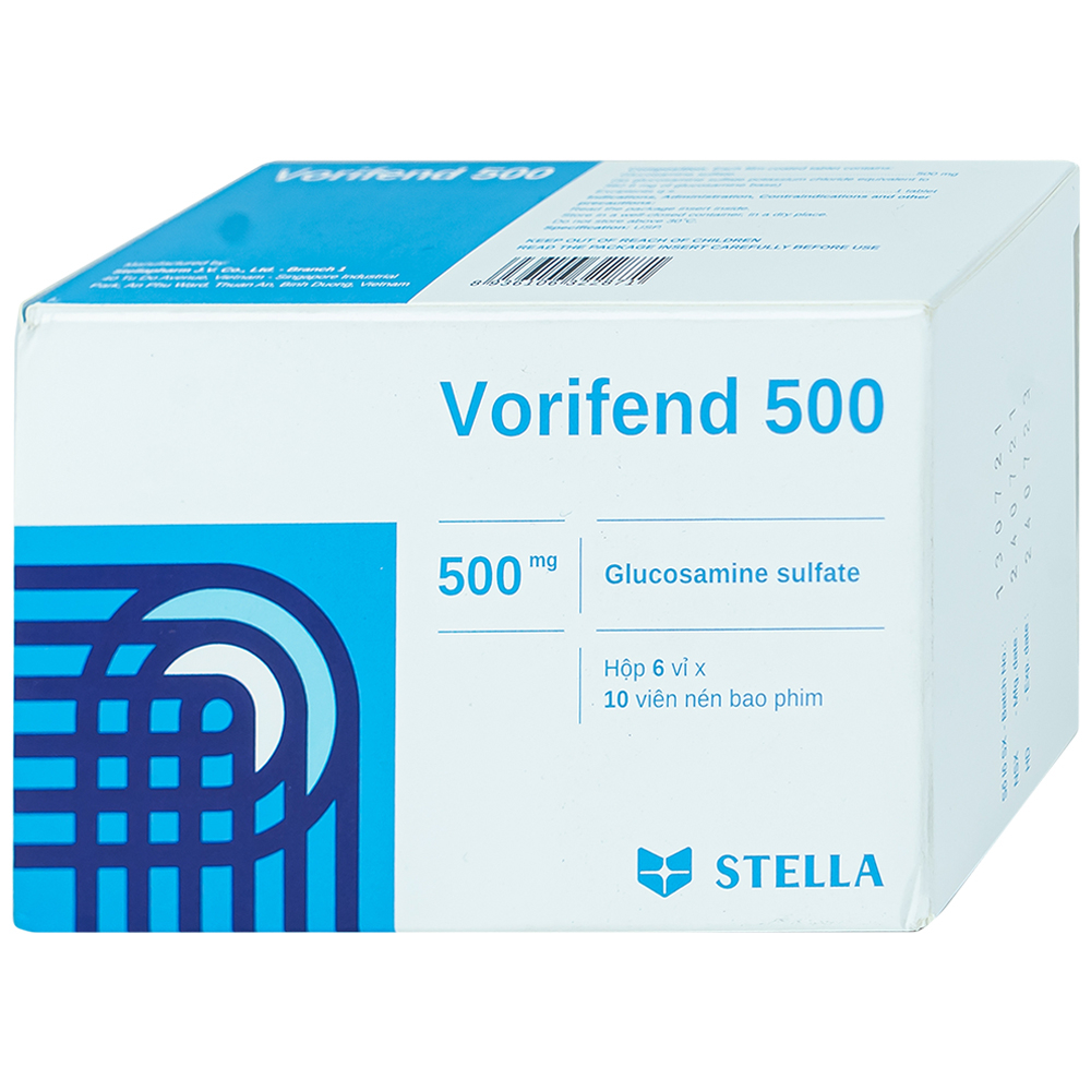 Vorifend Forte giảm triệu chứng của thoái hóa khớp (Hộp 6 vỉ x 10 viên)