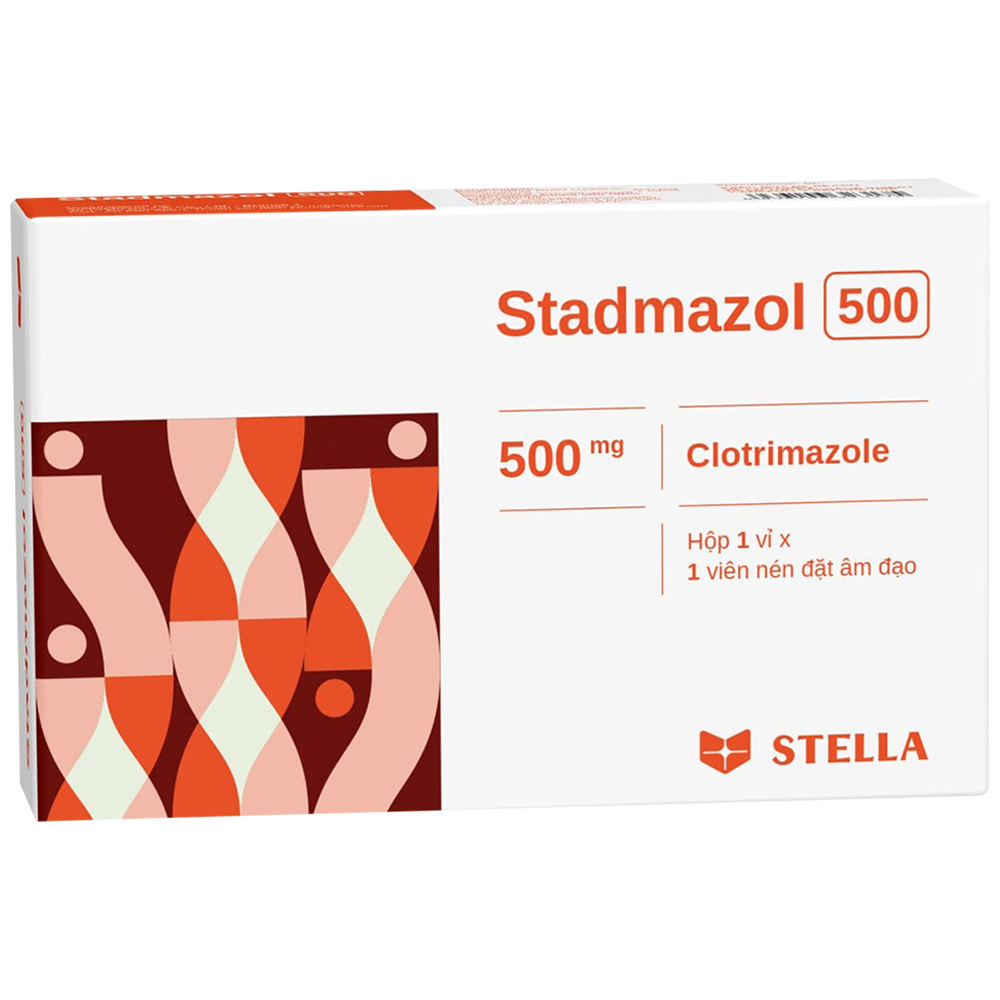 Thuốc Stadmazol 100Mg trị viêm âm đạo do Candida (Hộp 1 vỉ x 6 viên)