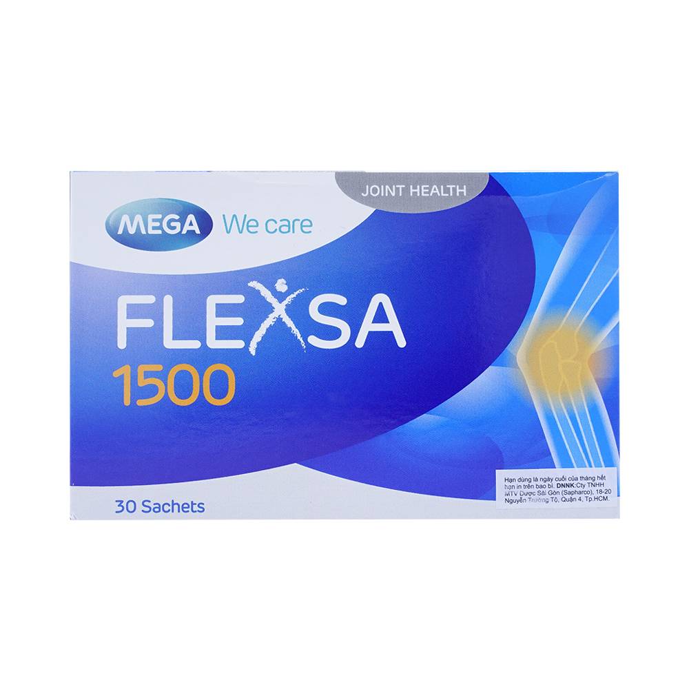 Thuốc Flexsa 1500 giảm các triệu chứng thoái hóa khớp gối (30 gói x 3,7g)