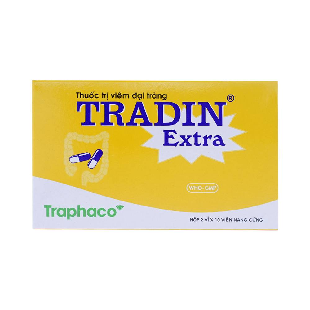 Thuốc Tradin Extra trị viêm đại tràng (2 vỉ x 10 viên)