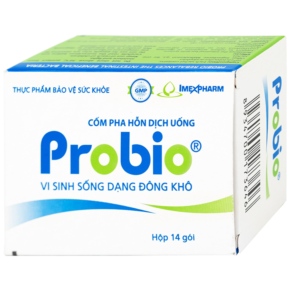 Cốm pha hỗn dịch uống Probio Imexpharm (Hộp 14 gói x 1g) hỗ trợ đường ruột