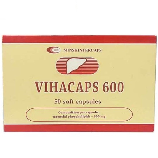Thuốc Vihacaps 600mg cải thiện triệu chứng bệnh lý gan (5 vỉ x 10 viên)