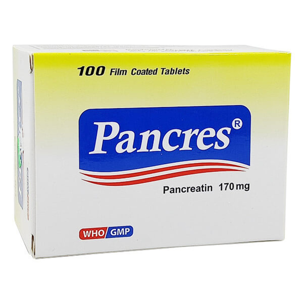 Thuốc Pancres (10 vỉ x 10 viên) trị đầy hơi, khó tiêu, hỗ trợ tiêu hóa