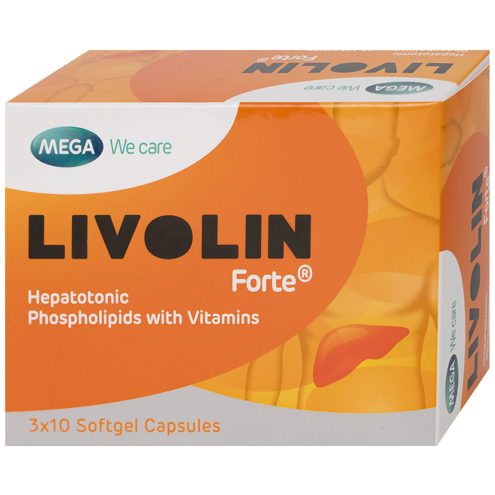 Thuốc Livolin Forte hỗ trợ điều trị viêm gan, xơ gan (Hộp 3 vỉ x 10 viên)