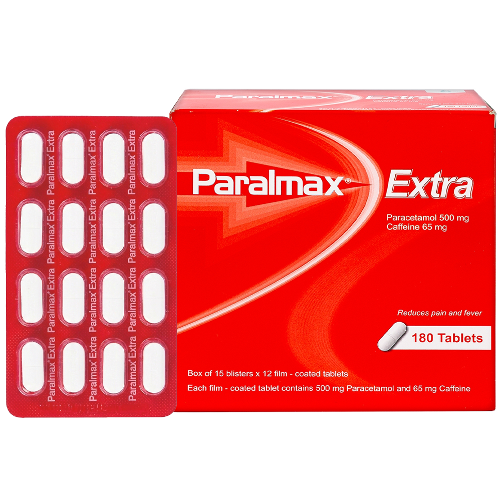 Thuốc Paralmax Extra Boston giảm đau nhẹ và hạ sốt (Hộp 15 vỉ x 10 viên)