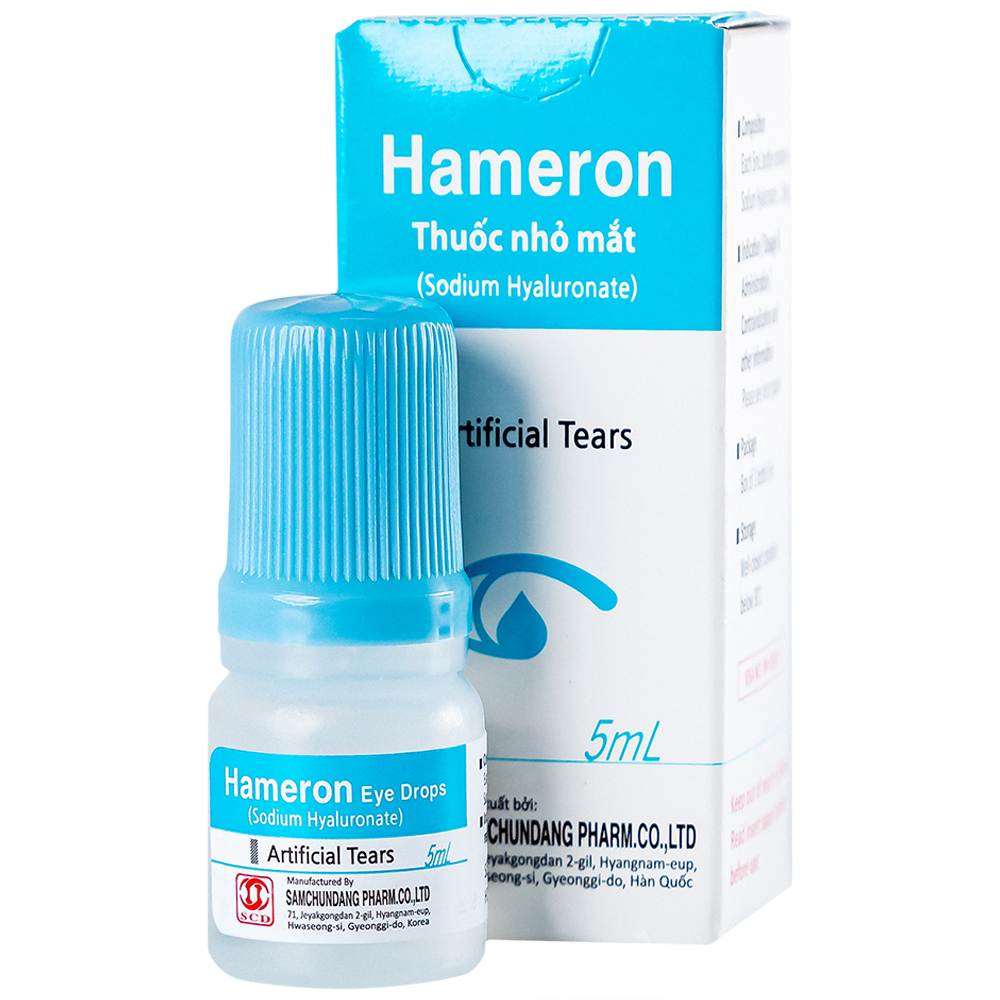 Thuốc nhỏ mắt Hameron giảm khô mắt, bôi trơn (chai 5ml)