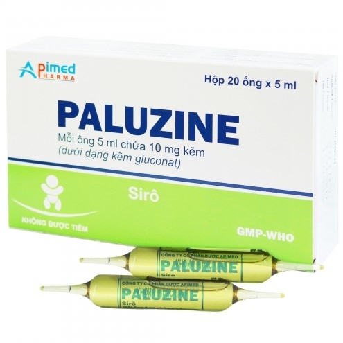 Thuốc Paluzine 5ml phòng ngừa và điều trị thiếu kẽm (20 ống x 5ml)