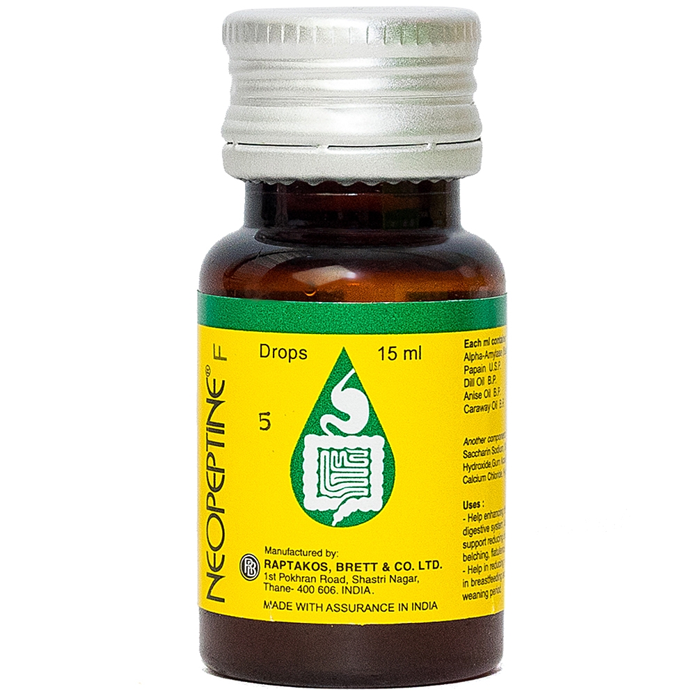 Siro Neopeptine F Drops (Chai 15ml) giúp hỗ trợ tiêu hóa cho trẻ em
