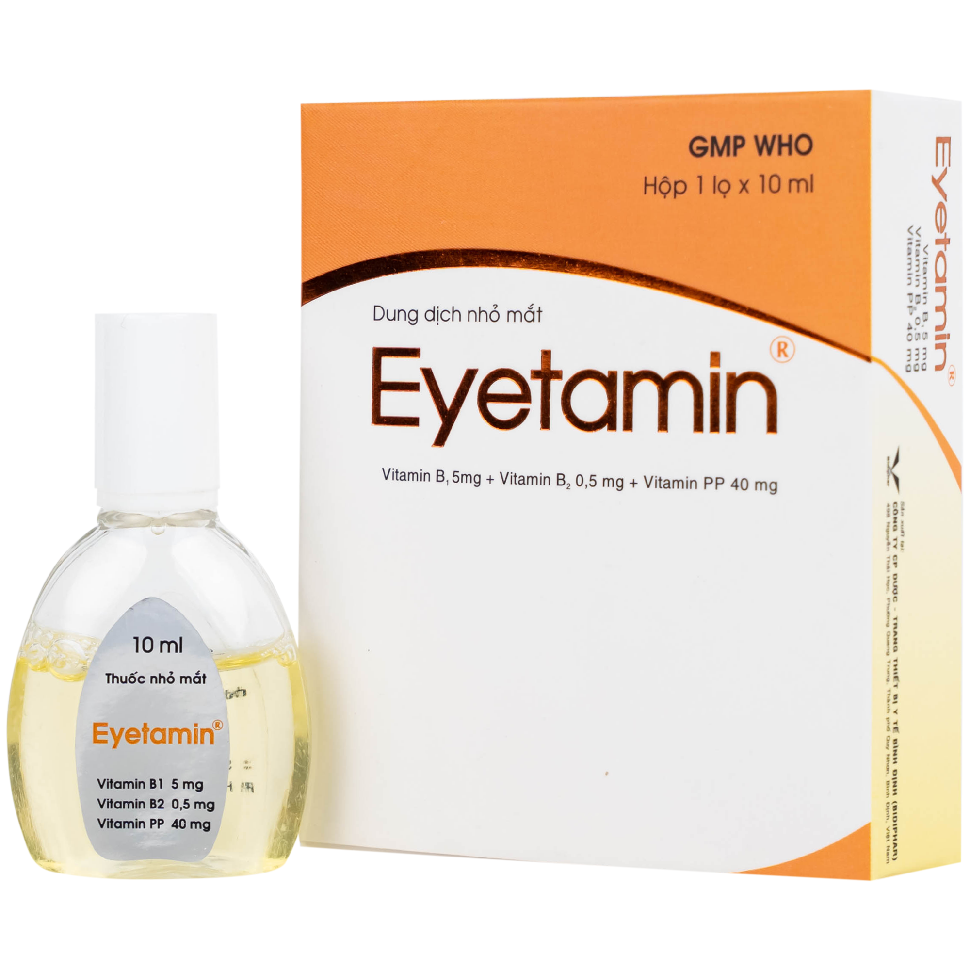 Thuốc nhỏ mắt Eyetamin cung cấp độ ẩm dưỡng chất giảm mỏi mắt (chai 10ml)
