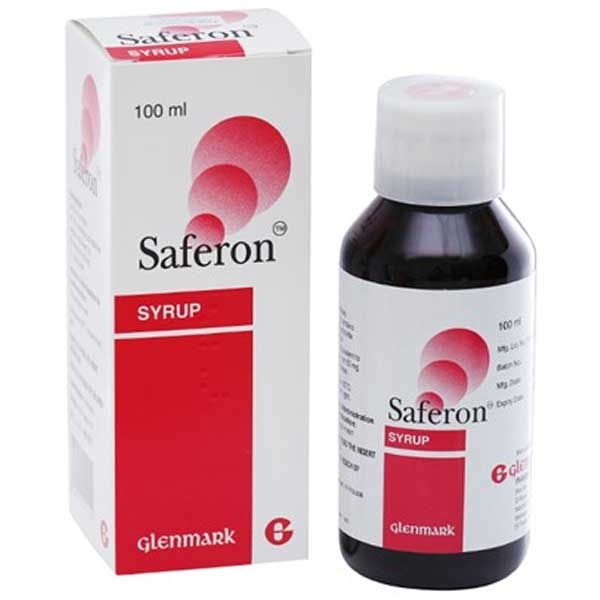 Siro SAFERON SYR 50MG /5ML bổ sung sắt, bổ máu (chai 100ml)