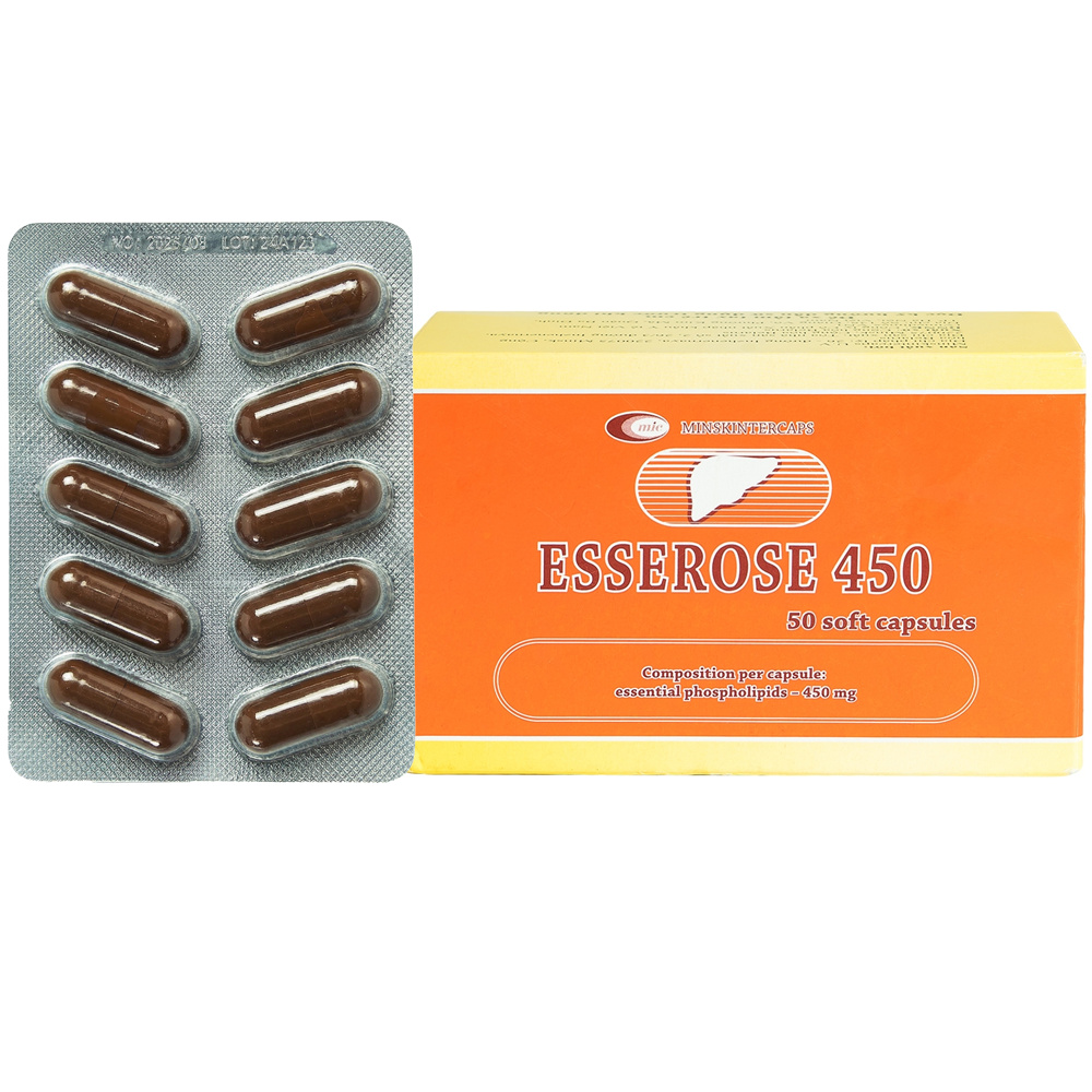 Thuốc Esserose 450mg cải thiện các triệu chứng bệnh lý gan