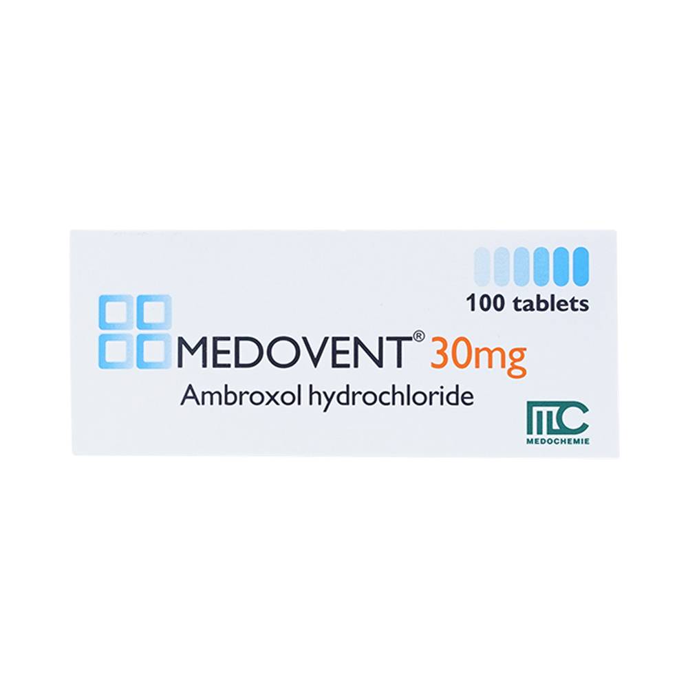 Thuốc Medovent điều trị bệnh phế quản phổi cấp, mạn tính (10 vỉ x 10 viên)