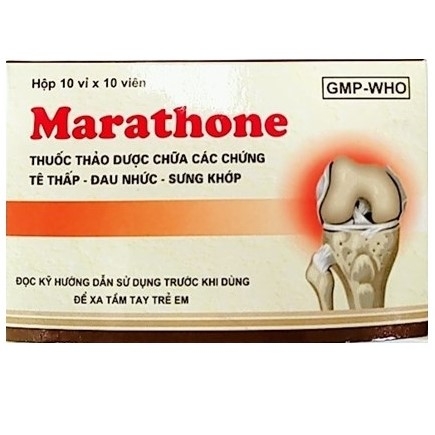 Thuốc Marathone điều trị các bệnh phong tê thấp, viêm khớp, đau khớp, (10 vỉ x 10 viên)