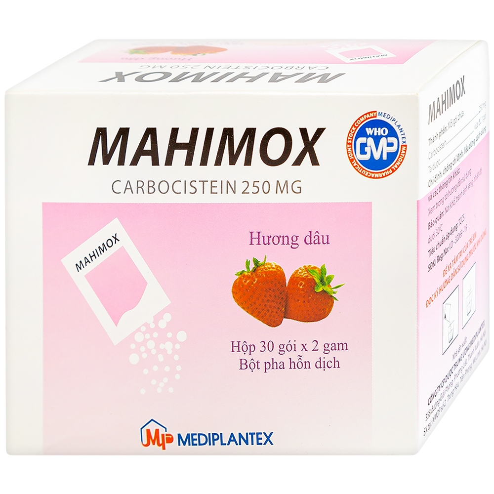 Thuốc Mahimox 250Mg trị rối loạn đường hô hấp (30 gói x 2g)