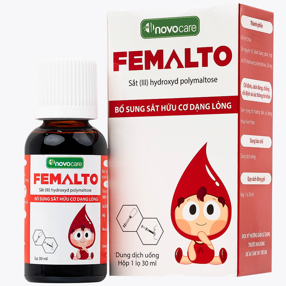 Dung dịch uống Femalto bổ sung sắt, bổ máu (chai 30ml)