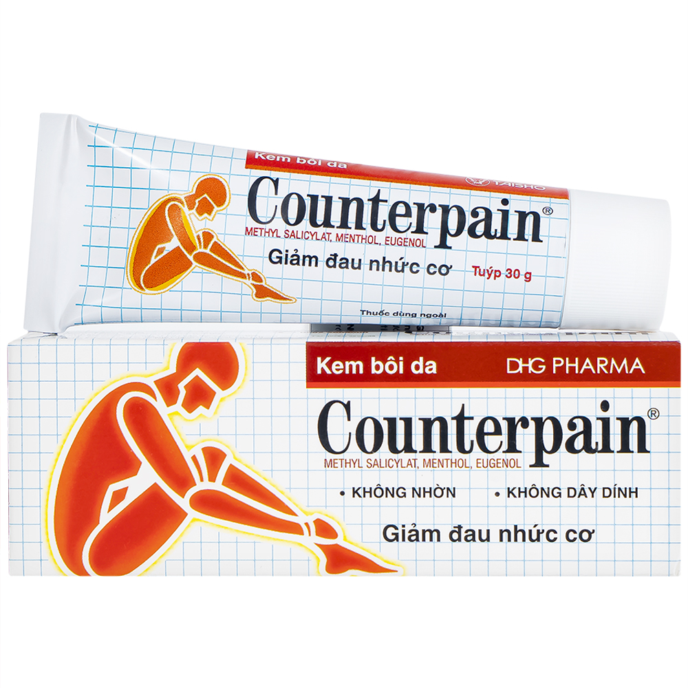 Thuốc dùng ngoài Counterpain DHG giảm đau cơ, đau do bệnh thấp khớp, bong gân (tuýp 30g)