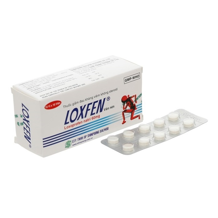 Thuốc Loxfen 60mg giảm đau kháng viêm không steroid (10 vỉ x 10 viên)