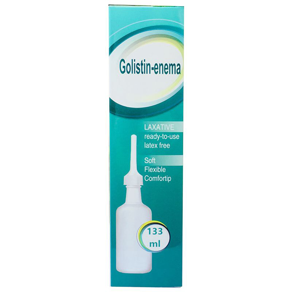 Dung dịch thụt trực tràng Golistin Enema điều trị táo bón (Chai 133ml)