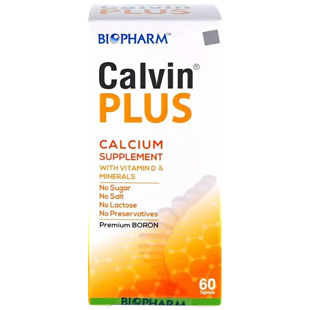 Calvin Plus – Bổ sung Canxi và vitamin D BIOLAB (Hộp 60 viên)