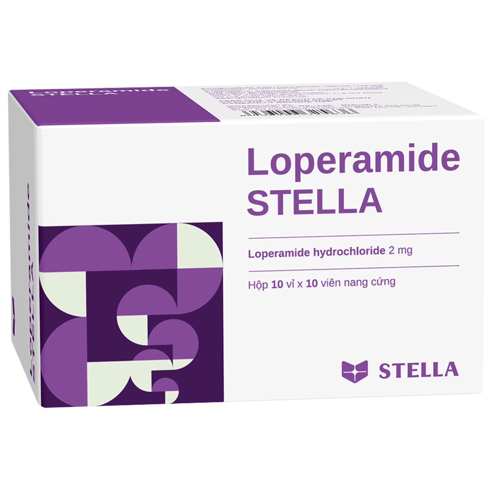 Thuốc Loperamide STELLA giảm tiêu chảy cấp (Hộp 100 viên)