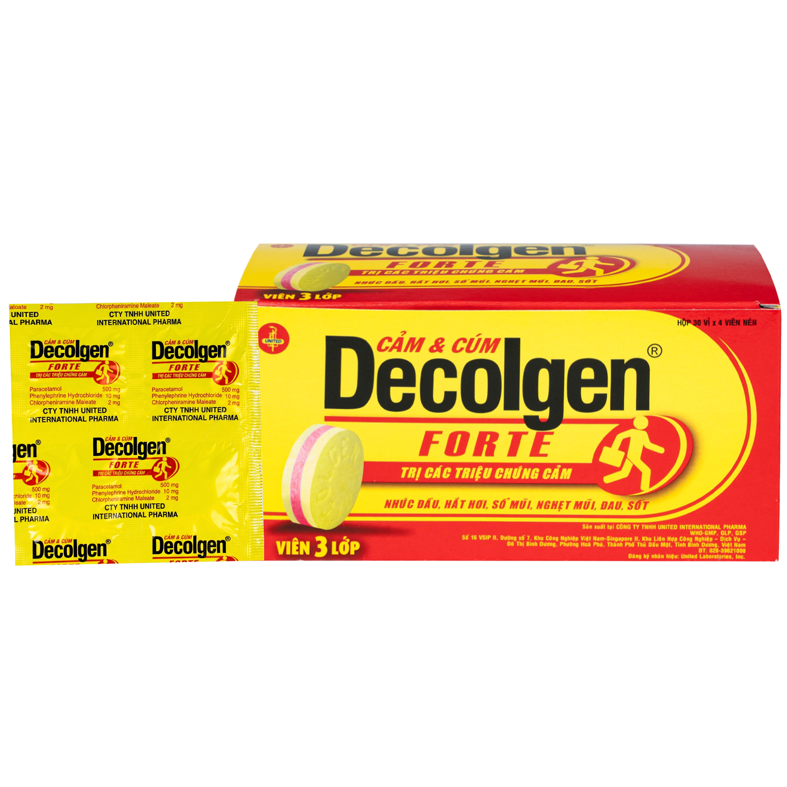 Decolgen Forte 10mg (30 Vỉ x 4 Viên)